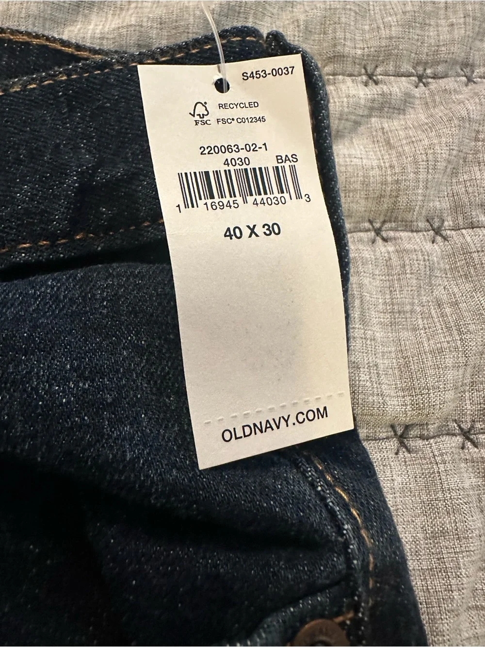 Old Navy Men's Dark Indigo Straight Jeans